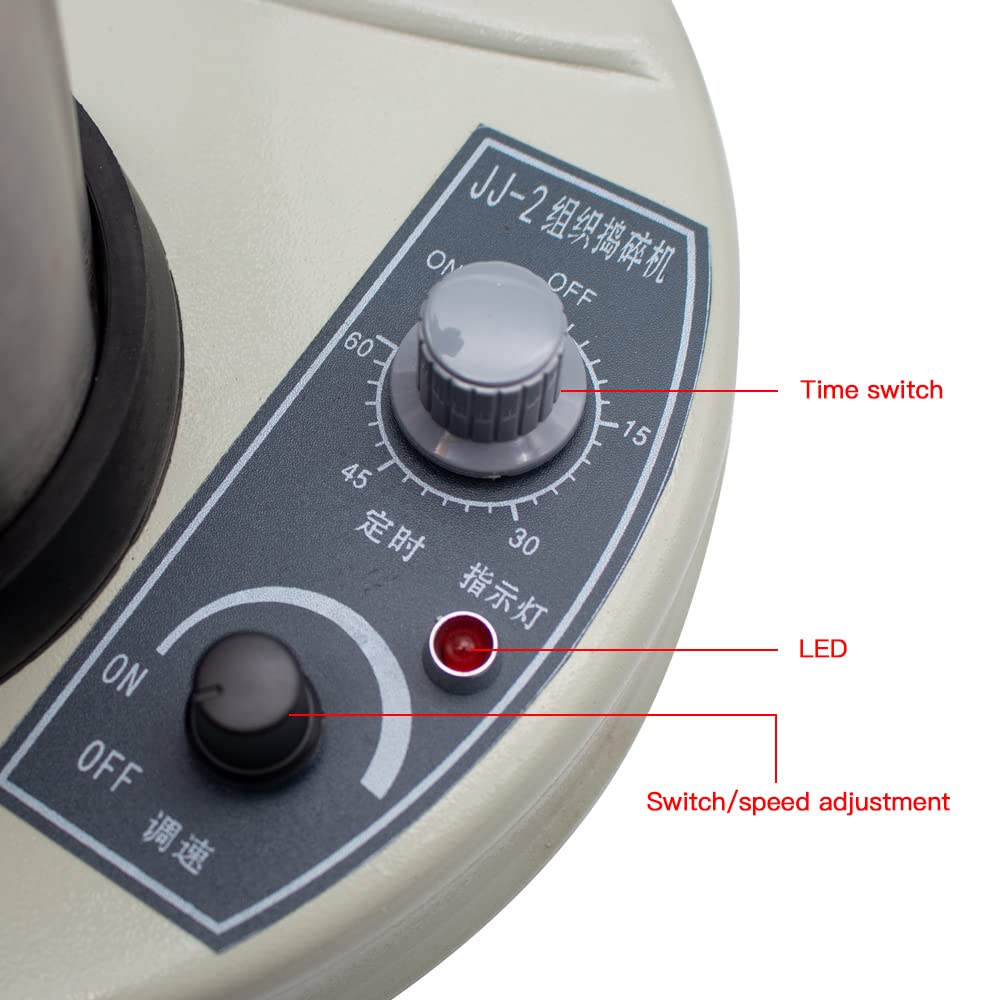 220V Elektrische Homogenisierungs- und Dispergiermaschine High Speed Homogenisator dispergierer Labor Emulgierender Homogenisator kann zeitlich gesteuert werden Gewebe Masher