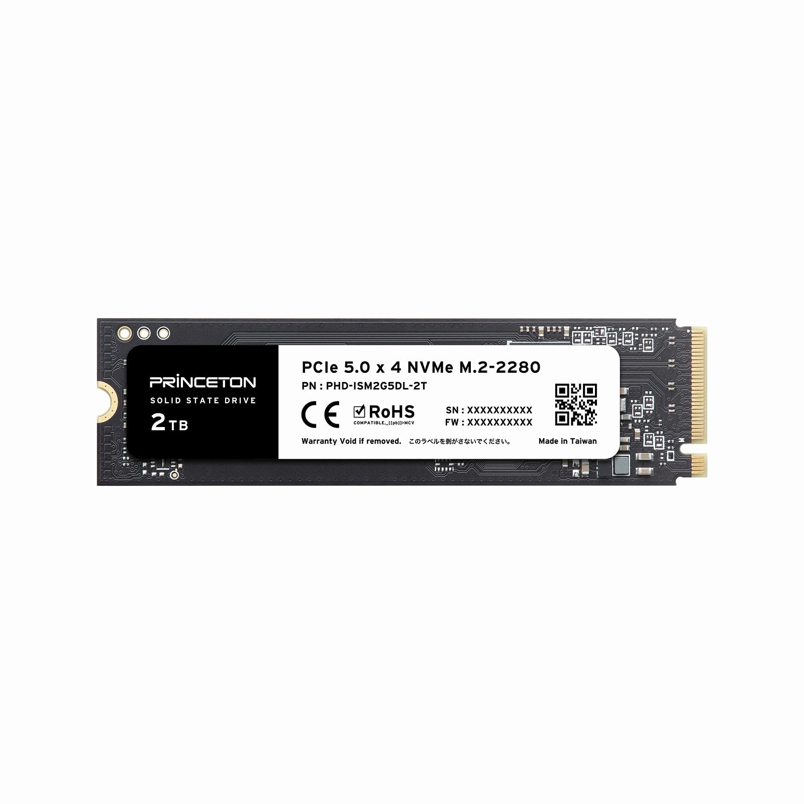Amazon | プリンストン M.2 PCIe5.0x4 NVMe 対応 内蔵型 SSD (2TB) PHD
