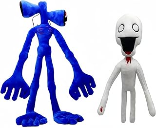 2 PCS Siren Head Limbs Movable Plush Toy Built-in Steel Wires and Limbs Can be Posed Halloween Christmas Party Birthday Monster Toy (Klein Blue)