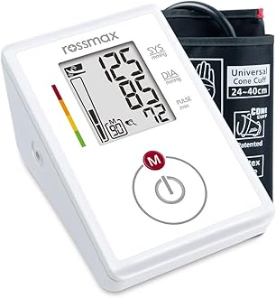 Rossmax CH155 Digital Blood Pressure Monitor - Accurate BP Reading, LCD Display, White Design - Easy Home Monitoring for Health and Wellness