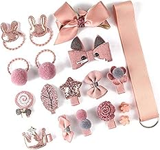 Baktas Hair Jewellery Clip Set for Baby Band for Girls (Pack of 18) (Pink)
