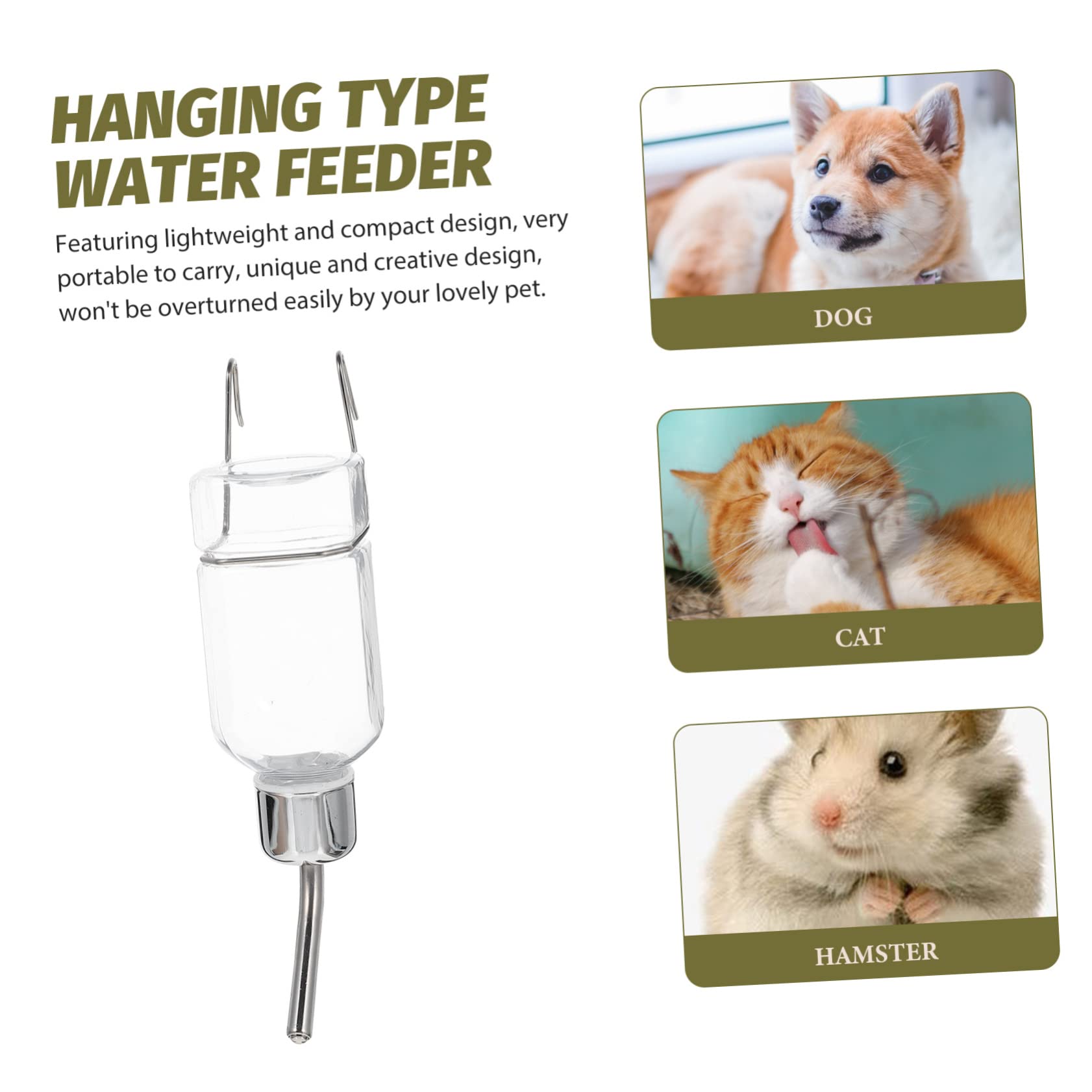 SUPVOX 5 Bebederos Automáticos para Perros Dispensador De Agua Portátil para Mascotas Pequeñas.