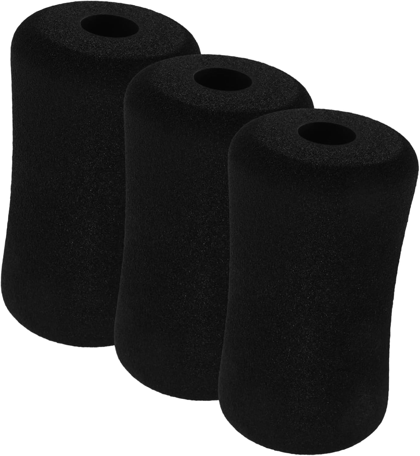 3Pcs Fitness Machine Leg Sponge Covers Durable Roller Tube Pads for Sit Up Boards Comfortable Foot Exercise Accessories Workout Results Sponge Material