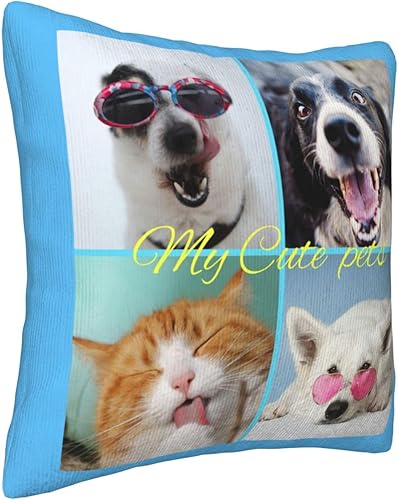 Miniatura 3 de Almohada personalizada con texto fotográfico, funda de almohada de pana personalizada de dos lados, regalos personalizados para parejas en