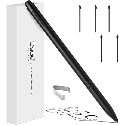 Magnetic EMR Stylus Pen for Remarkable 2, with Eraser and 5 Pen Tips, 4096 Pressure Levels, Palm Rejection, Tilt Support, Replacement Digital Pen for Remarkable/Samsung/Wacom/Onyx EMR Devices