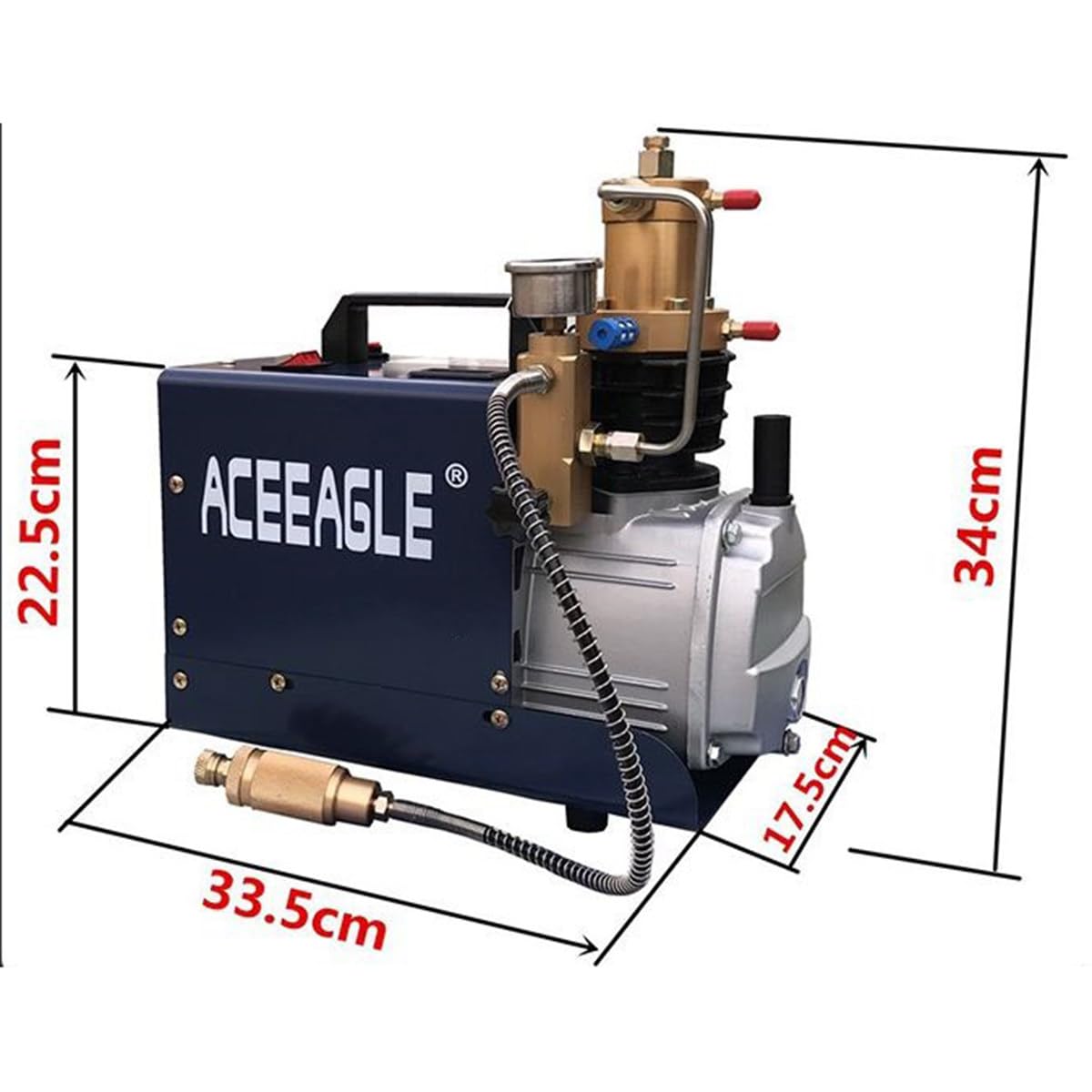 TAHALI Compresor de AIRE PCP de 1800W, 30Mpa, 300Bar, 4500Psi, compresor de AIRE de Alta presión, Pistola de AIRE PCP, Bomba sumergible de 220V