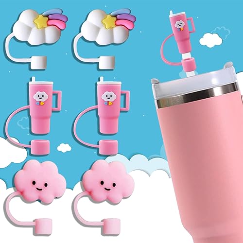 Vista 15 de Stanley - 3 fundas de popote Stanley de 0.4 pulgadas/0.394 in, bonitas fundas de popote Stanley, protector de popote Stanley, fundas de popote