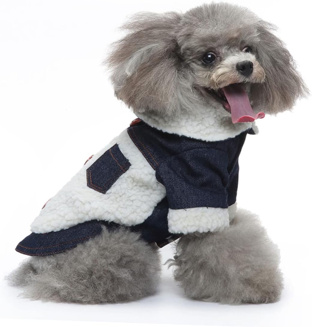 Angoily 3pcs Dog Jacket Stylish Windproof Warm Clothing for Pets Lightweight Comfortable Pet Coat for Dogs Fashionable Wear for Cold Weather
