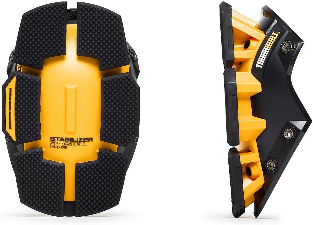 ToughBuilt - Estabilizador SnapShell™ para almohadillas Gelfit™ o FoamFit™ - Soporte ergonómico y correas ajustables para un ajuste cómodo - (TB-KPS-05-SP)