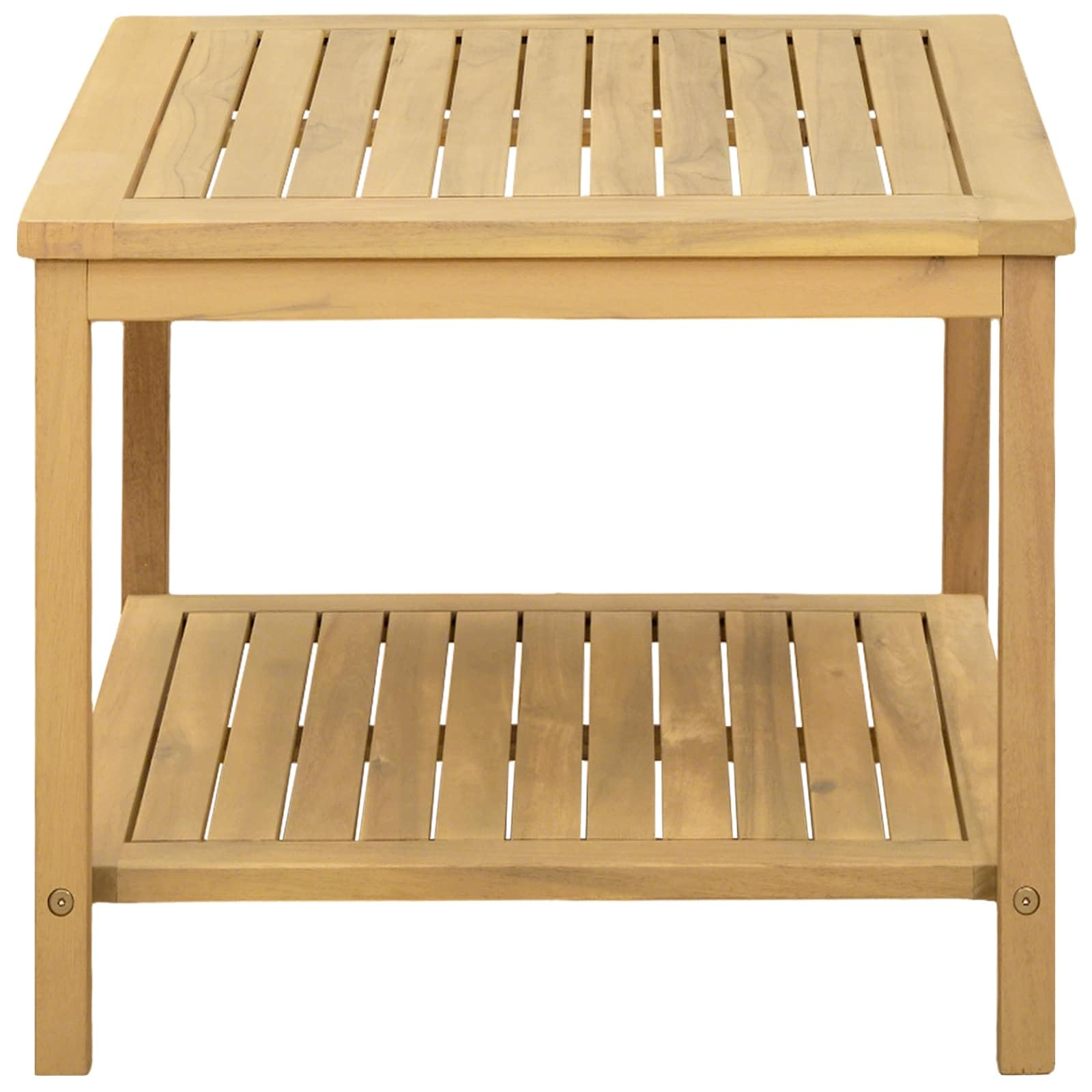 vidaXL Stolik boczny Olej Naturalny 50 x 35 x 45 cm Lite Drewno Akacji