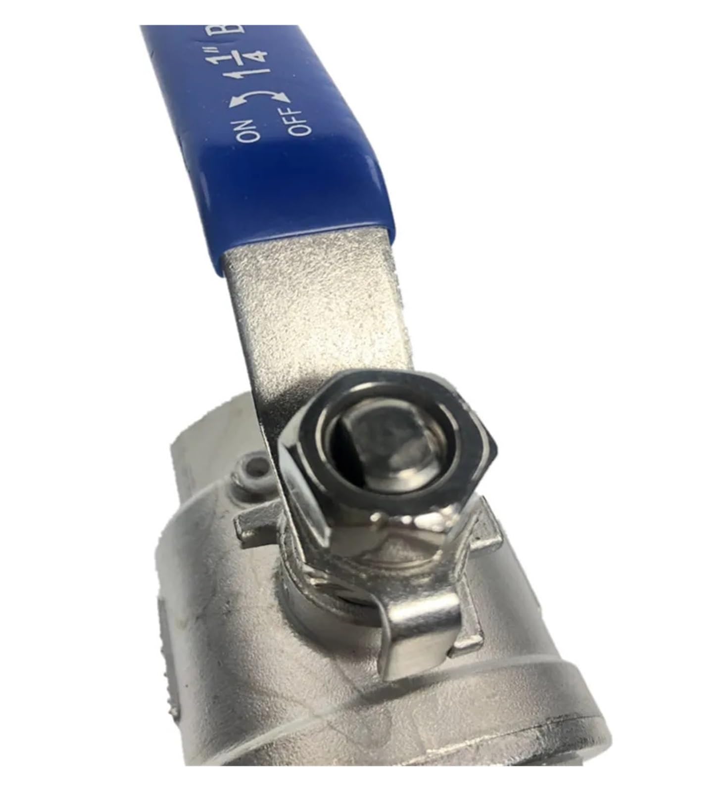 1 PCS hembra recta dos piezas puertos completos válvula de bola de acero inoxidable 304(DN40)