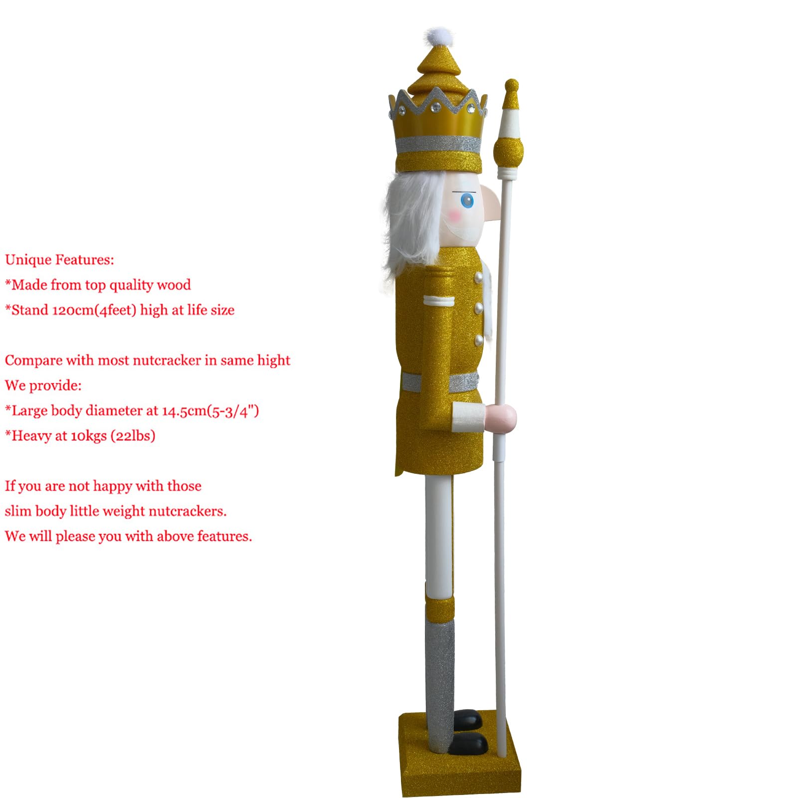 CDL 48" 4ft Tall Life-Size Large/Giant Green Christmas