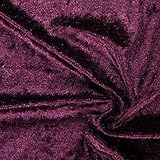 MATERIAL: Dieser vielseitige und leicht dehnbarer Samtstoff ist hergestellt aus 100% Polyester.Dieser Stoff hat eine Breite von 150cm.