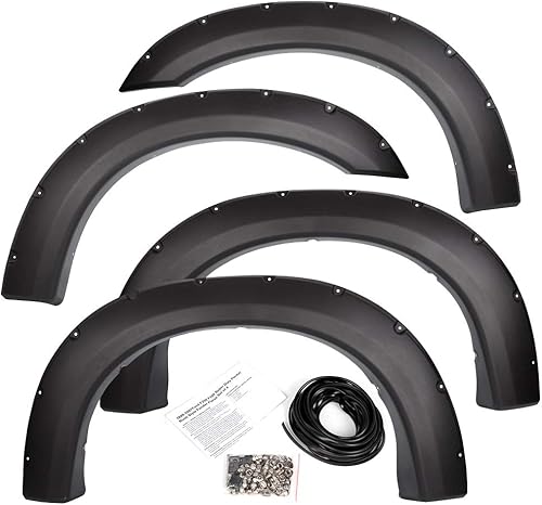 Miniatura 1 de G-PLUS Guardabarros para Ford 1999-2007 F250 F350 Super Duty (solo cama lateral estilo), cubierta de rueda estilo remache de bolsillo, accesorios de