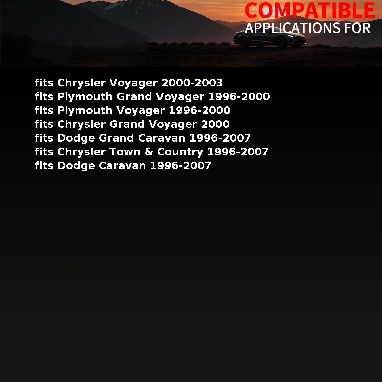 Suspension Track Bar Rear fits Dodge Grand Caravan 1996 1997 1998 1999 2000-2007 fits Chrysler Grand Town & Country Voyager 1996-2007 Replacement 4743638AA, 4684349 1 PCS