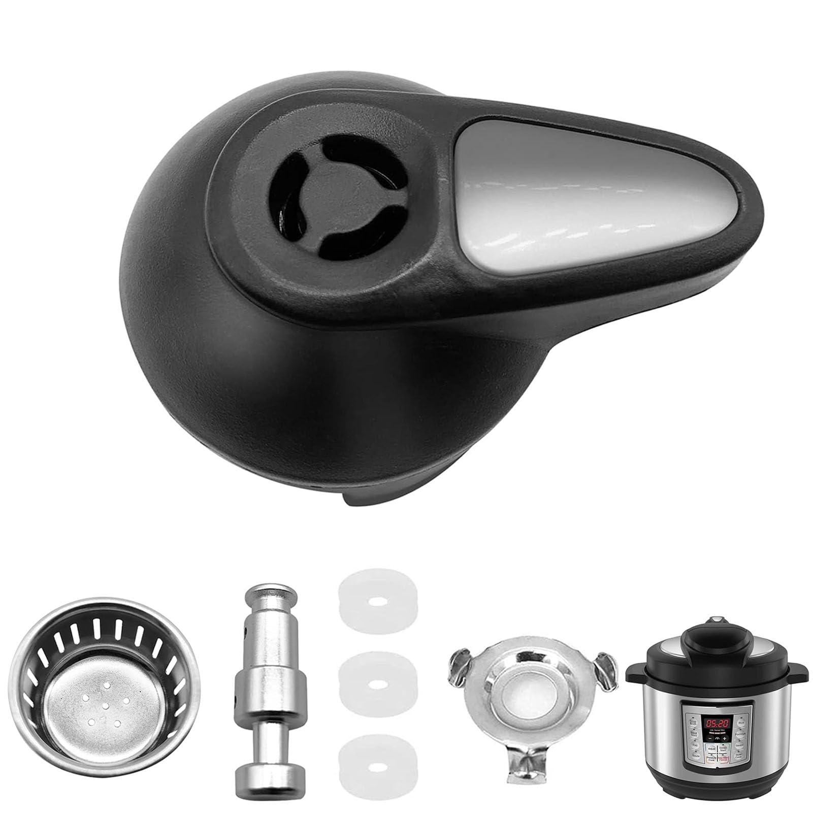 Steam Release Valve, Float Steam Release Handle Pressure Cooker Valve Replacement Part Accessories for Instant Pot LUX Mini 3 Qt, 5 Qt, IP-LUX50 Pressure Cooker