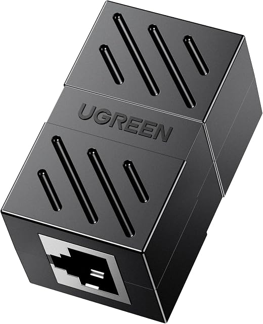 UGREEN RJ45 Coupler Extender, RJ45 Connector Ethernet Cable Adapter, Cat7 Cat6 Cat5e 8P8C RJ45 Adapter LAN Ethernet Extender,Network Female to Female Ethernet Coupler Converter with Thunder Protection