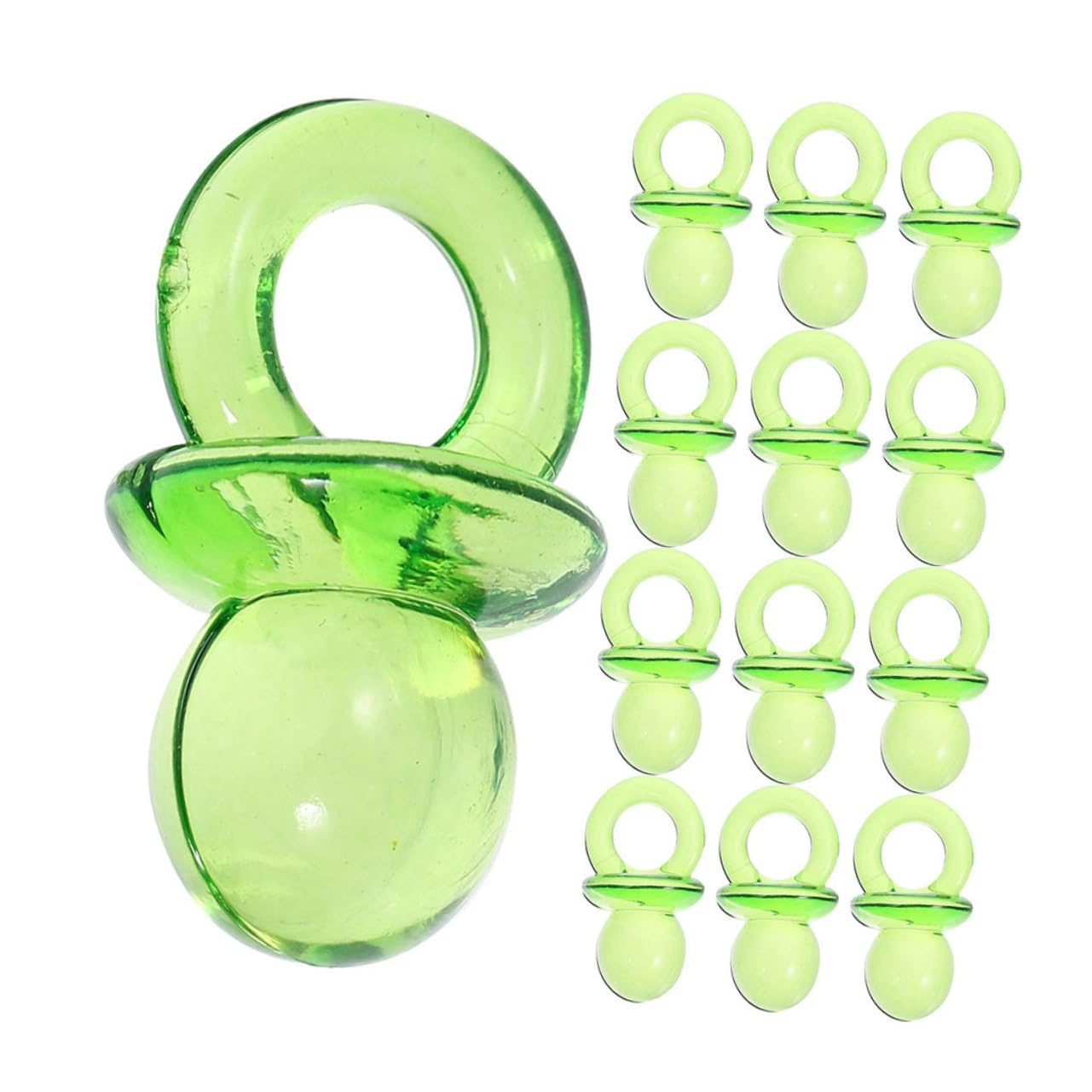 BESTonZON 200pcs Mini Pacifier Decoration Baby Shower Table Decorations Shower Favor Pacifiers