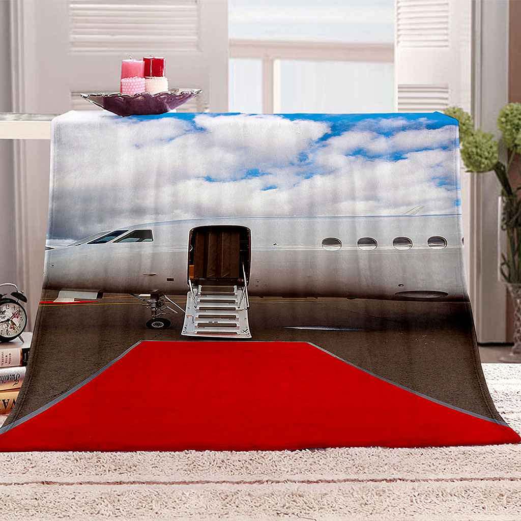 Couverture microfibre douce haut de gamme 150x200cm pour lit et sofa chic