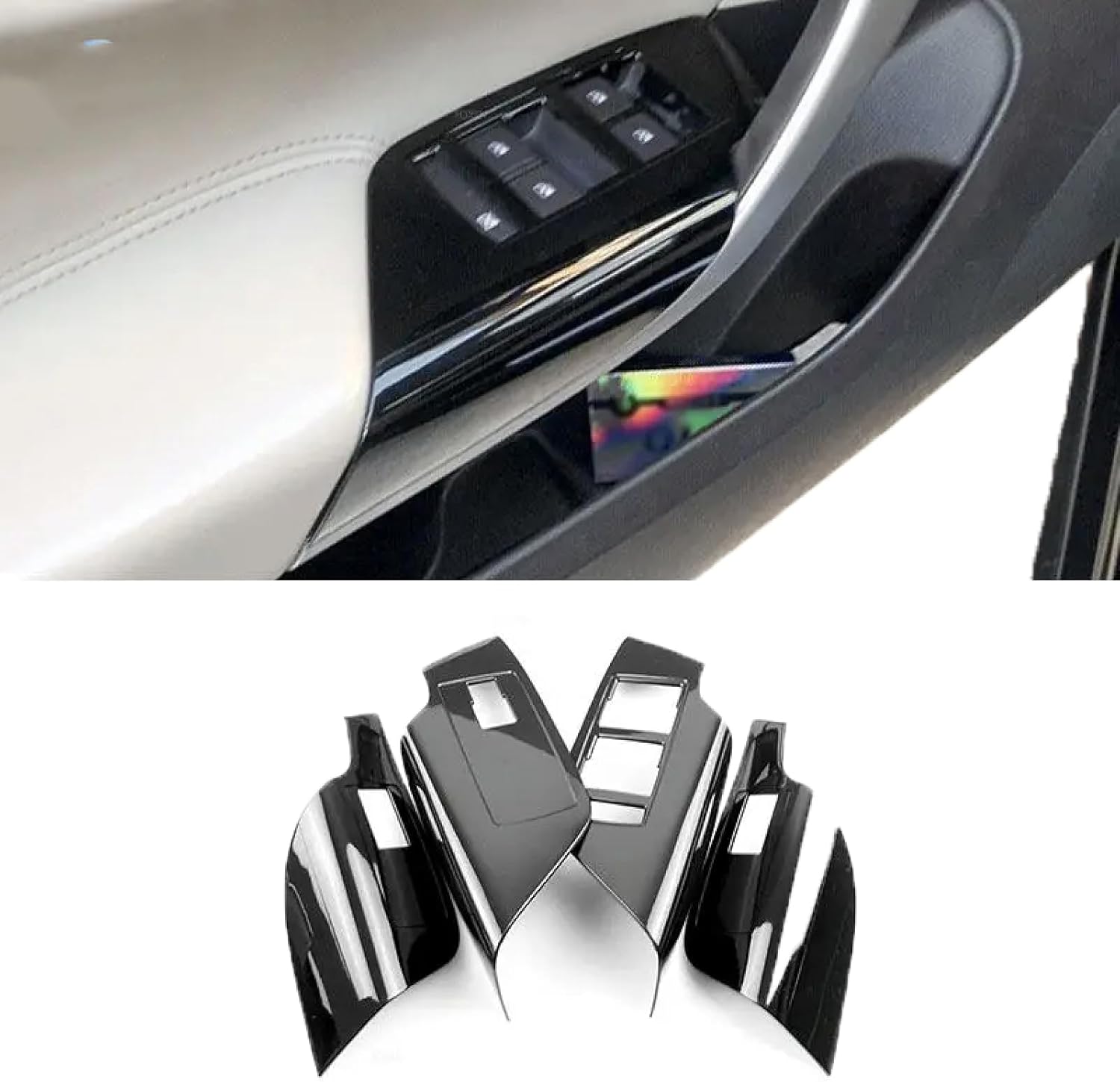 Car Door Window Switch Lifter Control Panel Cover Trim, for Buick Regal 2009 2010 2011 2012 2013 2014 2015 2016