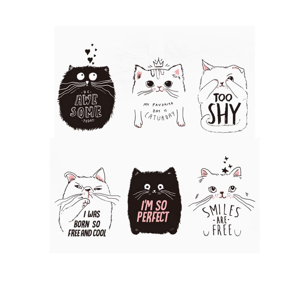 Sticker mural chat mignon smiley face decoration interieure chambre bebe Lichi