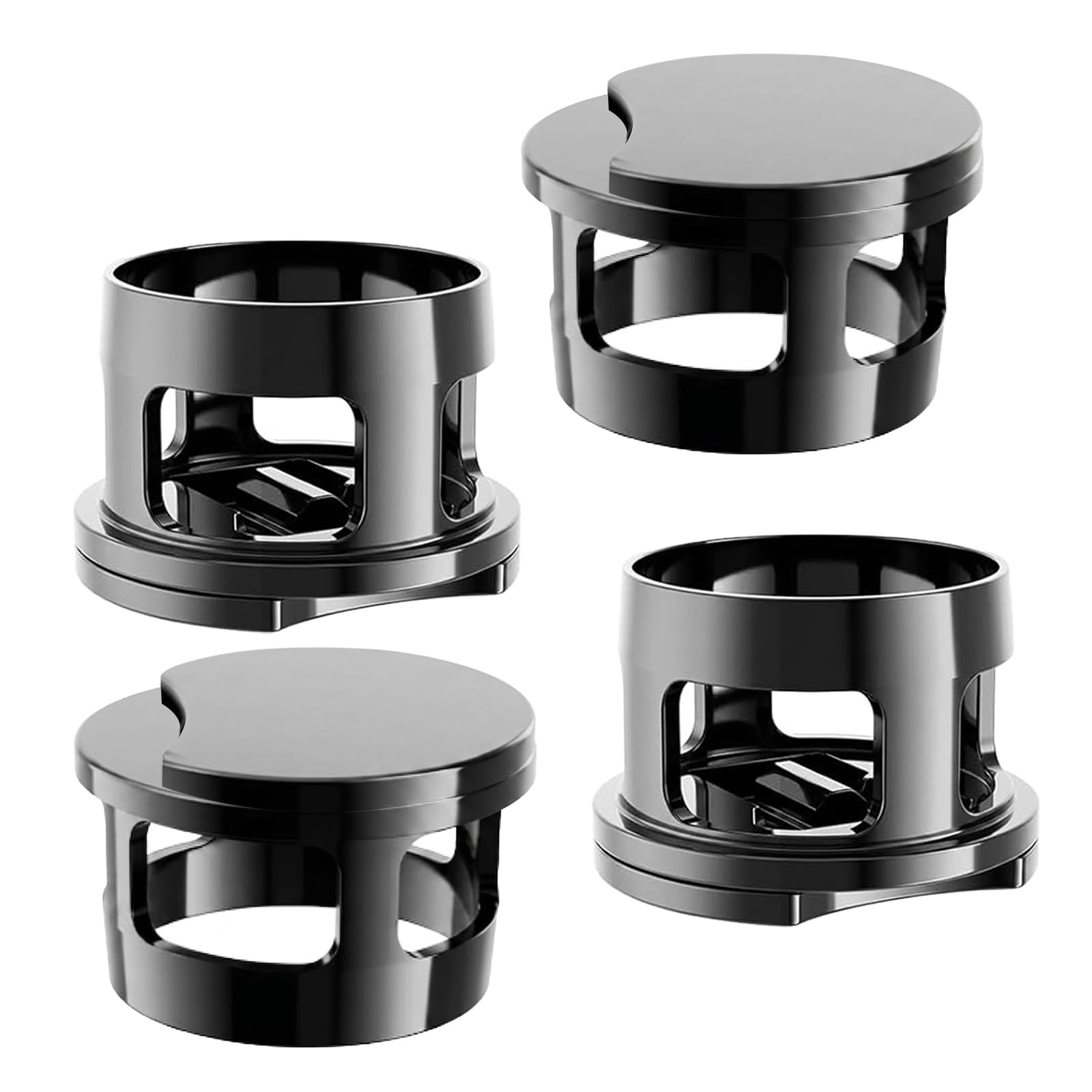 Photo 1 of [4-Pack] Adjustable Matte Black Acrylic Glasses Frame Clips