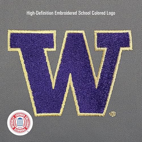 Image of JanSport NCAA Officially Licensed Backpack, Washington Huskies, Superbreak Plus with Padded 15'' Laptop Sleeve, Spacious Computer Bag for Men & Women, Durable Daypack with Bottle Pocket, Graphite Grey