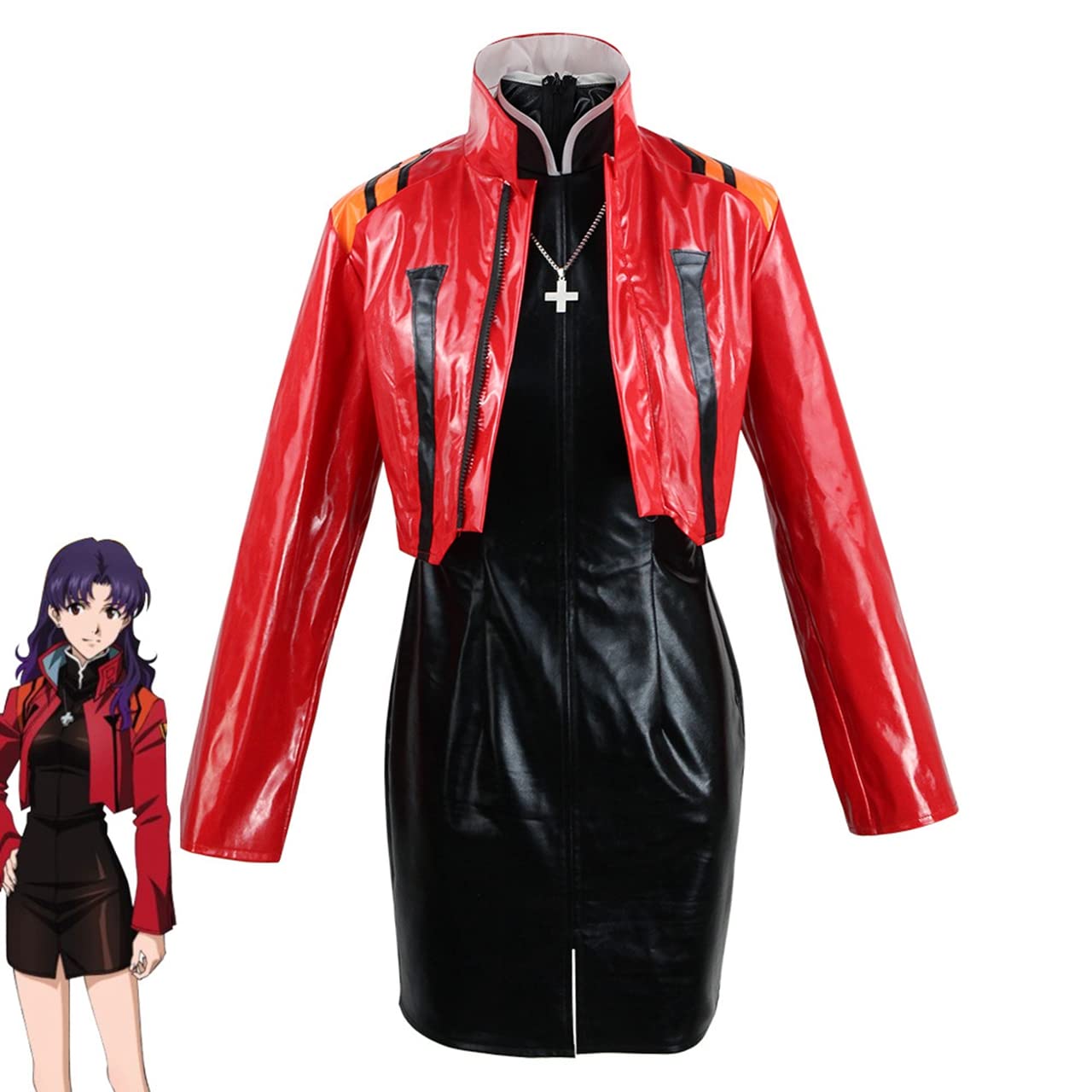 【ウィッグ付き】葛城ミサト　コスプレ Amazon.co.jp: 新世紀エヴァンゲリオン 葛城ミサト コスプレ衣装
