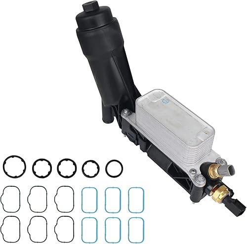 Miniatura 3 de Autoround 5184294AE - Enfriador de aceite de motor con carcasa de filtro de aceite para Jeep WranglerGrand Cherokee, Ram 1500, Dodge