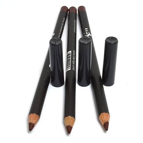 Italia 1025 EXPRESSO BROWN - Juego de delineador de ojos ultrafino, 3 unidades + bolsa con cremallera gratis