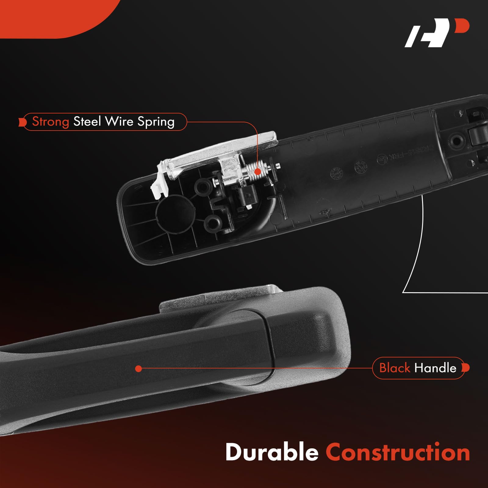 Dorman 83194 Interior Door Handle For Dodge/Ram – Black Textured Replacement, Driver Side Front - View #9