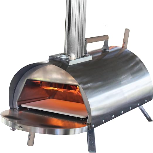 Amazon.com: Pellethead Smokin' PoBoy - Horno portátil de madera para pizza,  acero inoxidable, incluye pelado, soplador, pistola de temperatura y  arrancador de fuego : Patio, Césped y Jardín