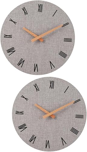 IMIKEYA 2 Pcs 12 Hanging Clock Decor Wall Clock Wall Hanging Clock