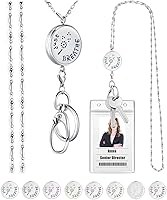 Vista 20 de SAM & LORI Retractable Lanyards for Id Badges Keys Women Cute Employee Teacher Appreciation Gifts Badge Holder Reel Lanyard