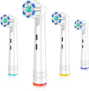 Replacement Toothbrush Heads Fit for Oral B Electric Toothbrushes, 4PCS, Soft Ultrathin Bristles for Pro Gum Care, Refills for Braun Model 3756 3757 3744 3765 3738 4729 4739