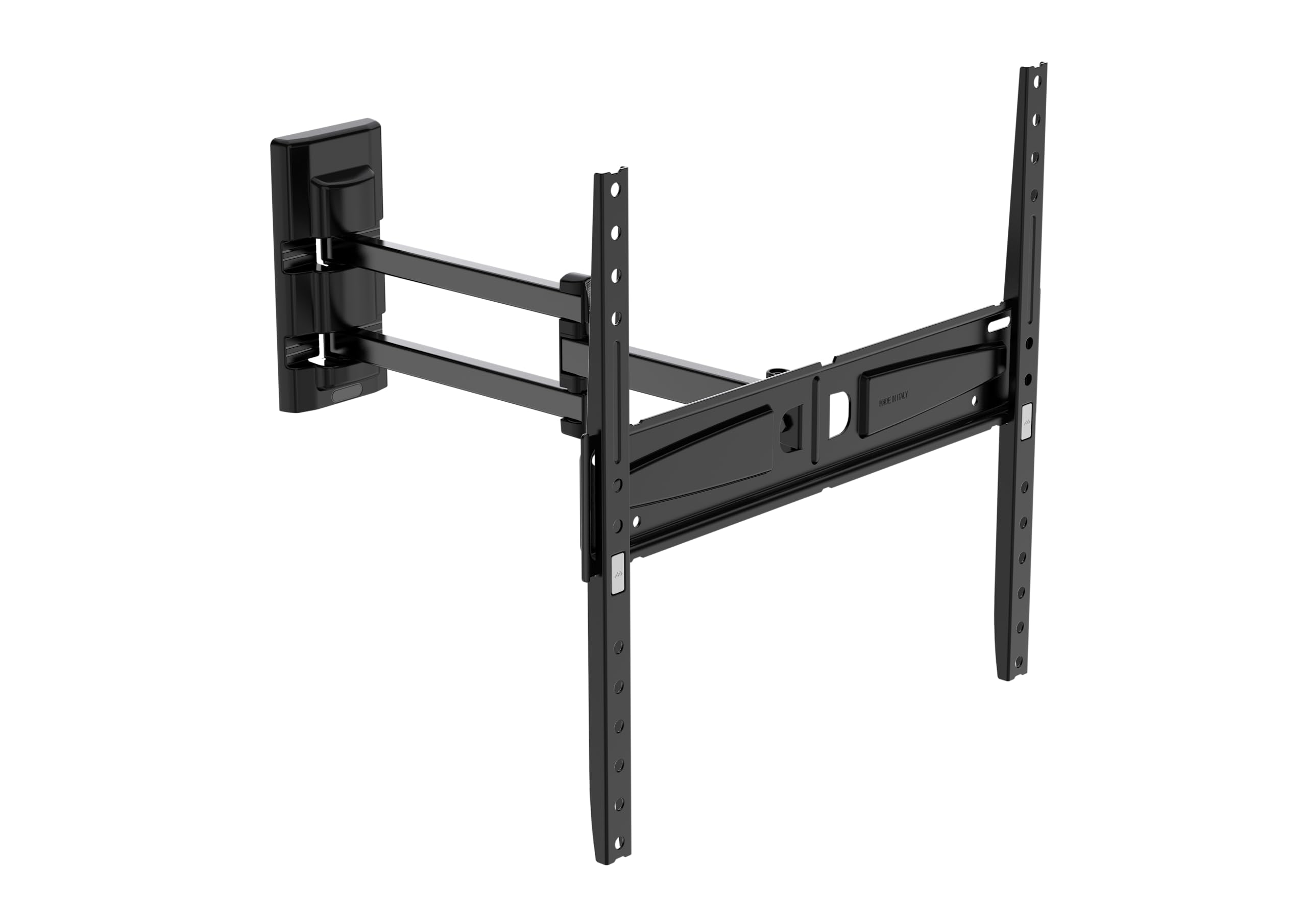 Meliconi FLATSTYLE FDR400 Support TV Mural à Double Rotation, Support pour TV à écran Plat de 40" à 65", Support VESA 200-300-400, portée 35 kg, Noir