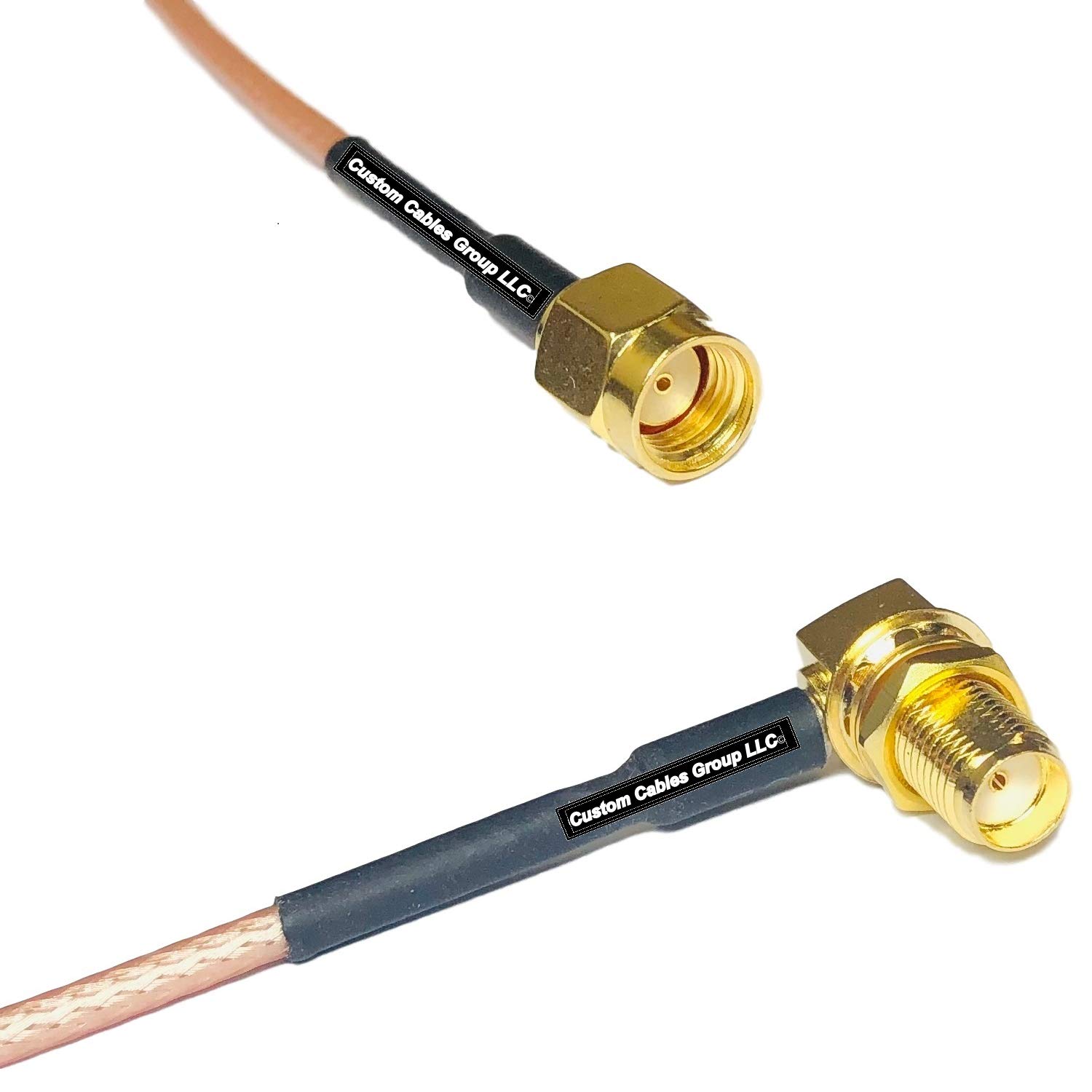 6 feet RG316 RP-SMA Male to SMA Female Angle RF Pigtail Coaxial Cable