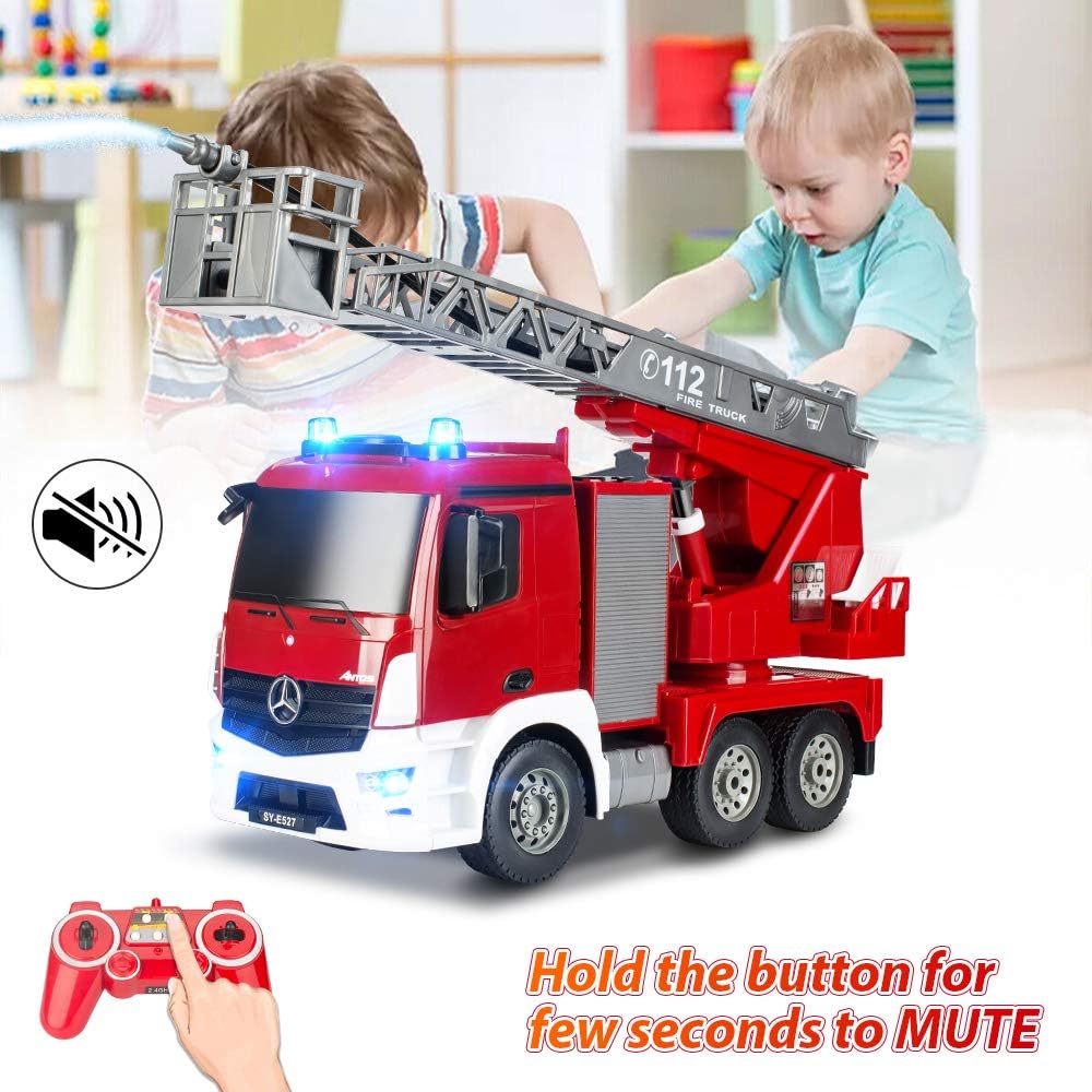 Rechargeable battery and USB charging cable for the fire truck