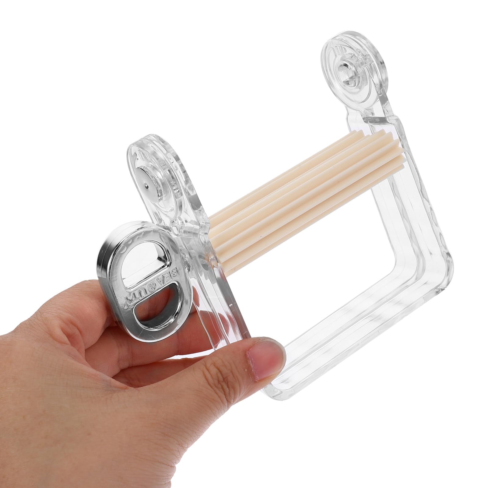 FOMIYES Abs White Plastic Tube Pressers Toothpaste Rolling Tool Key Toothpaste Squeezers Toothpaste Rollers The Pet