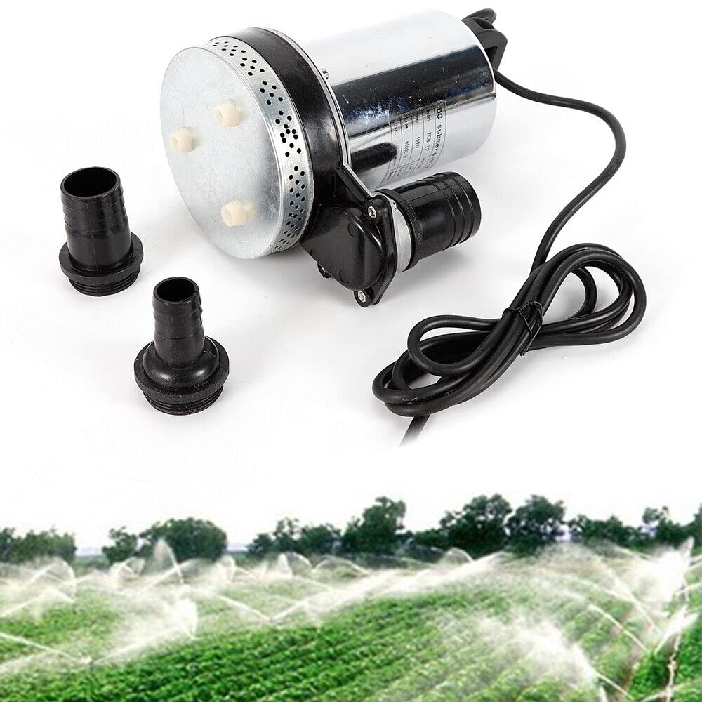 Pompa wodna DC 6000 l/h, pompa głębinowa do brudnej wody, pompa fekaliowa, obudowa pompy ze stali nierdzewnej, pompa do hodowli ryb