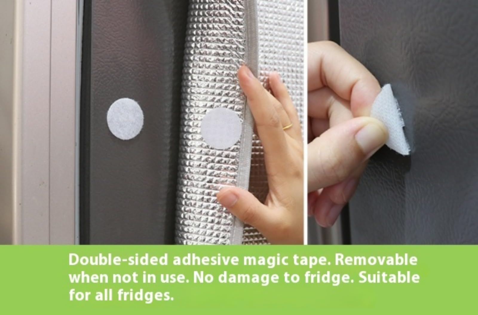 Housse de réfrigérateur universelle, couverture isolante pour congélateur et réfrigérateur, film réfléchissant d'isolation thermique, protection solaire pour le réfrigérateur