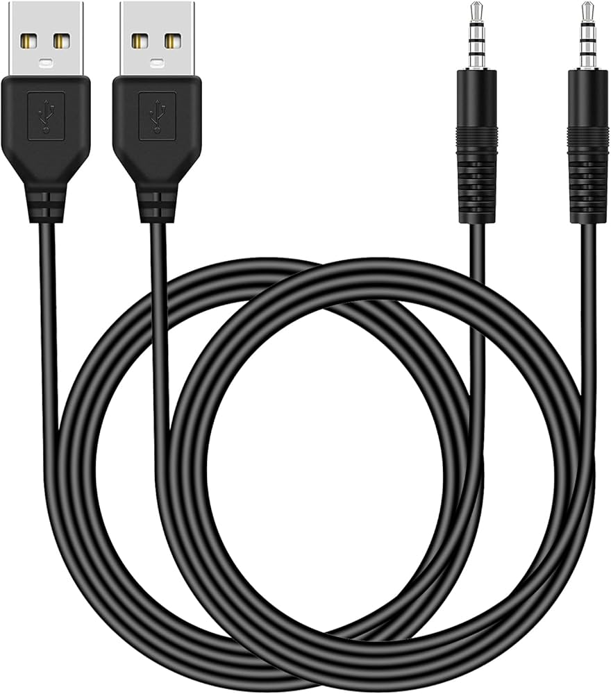 Amazon.com: Coomoors USB to 3.5mm Jack Audio Adapter, Male AUX