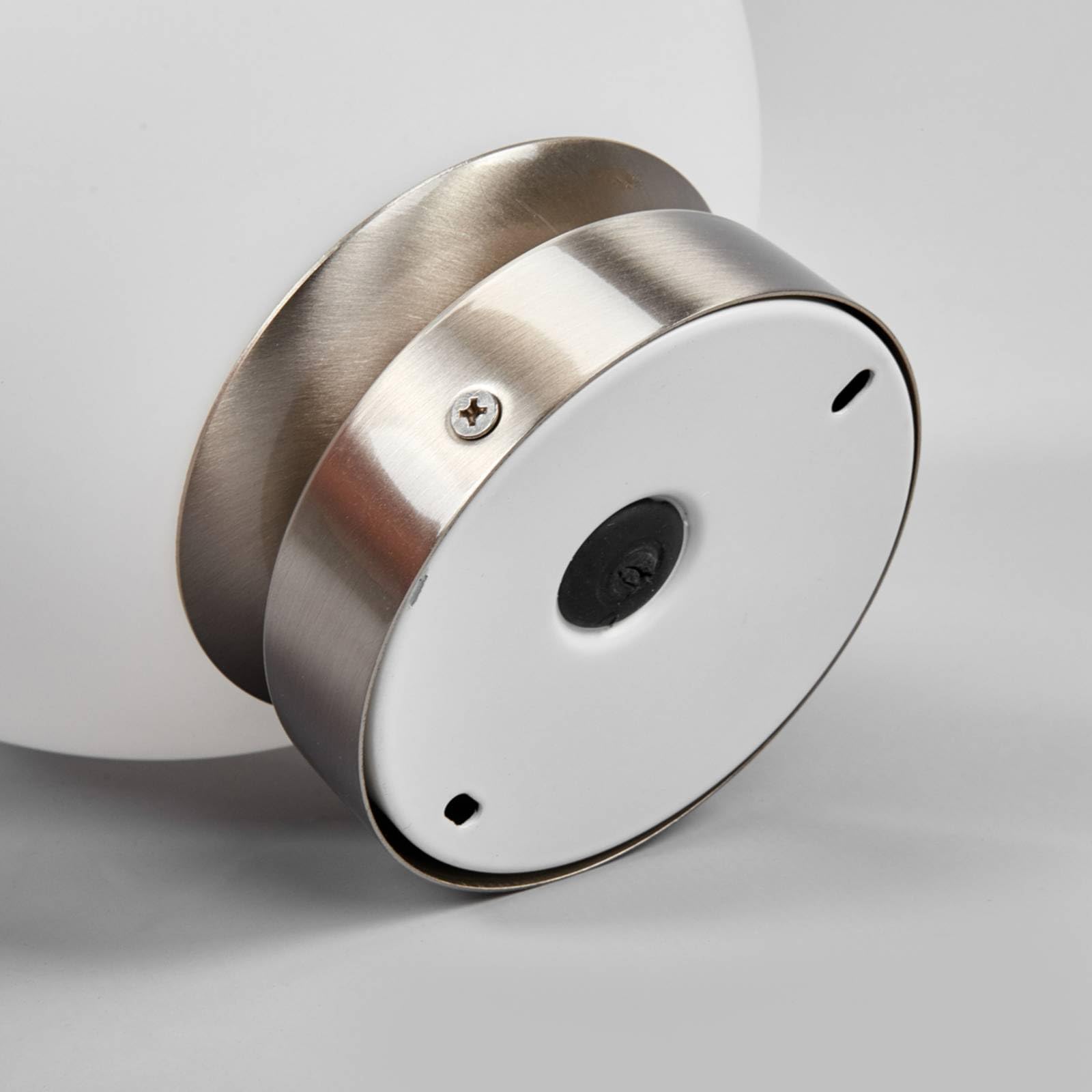 Lindby Plafonnier Salle De Bain Lennie à intensité variable (Moderne) en Blanc Verre e. a. pour de bain (1 lampe,à E27), WC Luminaire Lampe Plafond Eclerage