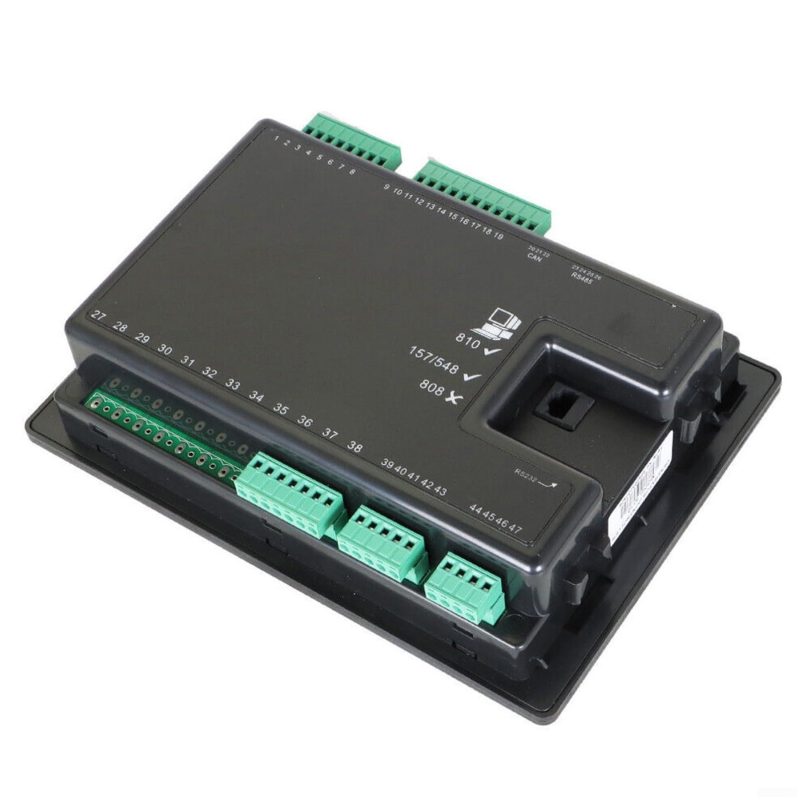 KiraKira Modulo di controllo automatico del motore DSE5110, controller elettronico con display LCD, 12V/24V per avvio automatico e diagnostica guasti