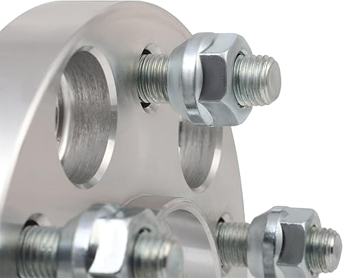 Miniatura 9 de SCITOO 2 espaciadores de rueda de 0.787 in, 5 x 4.5 con orificio de 2.366 in, pernos de 12 x 1.5 pulgadas, adaptadores de espaciadores de rueda de 5