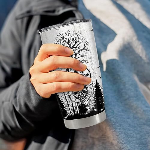 Vista 113 de SANDJEST Vaso de 20 onzas con diseño de águila con la bandera estadounidense, regalos para hombres y mujeres, vasos aislados de acero inoxidable