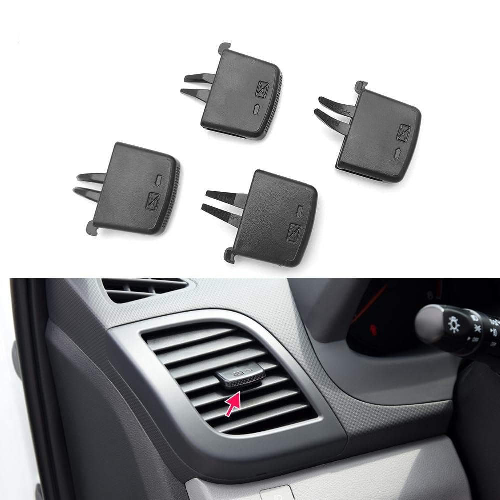 Ubervia® Front Center AC Vent Air Conditioning Vent Outlet Tab Clips Fit for Hyundai Verna Solaris 2010-2016 (Pack of 4)