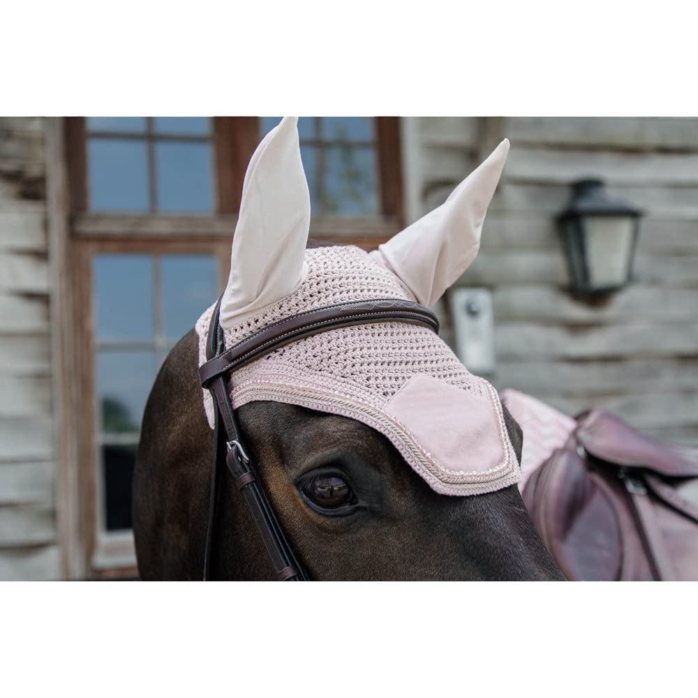 Bonnet Anti-Mouche Cheval Wellington Velvet Pearl - Kentucky Horsewear