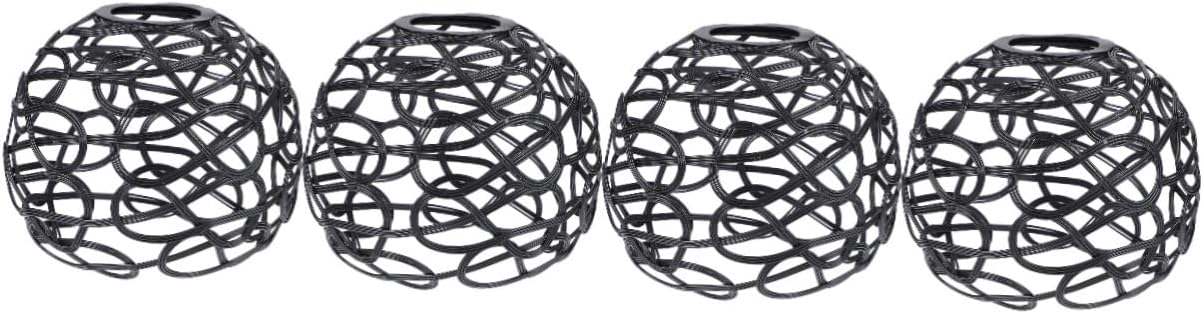 4pcs Metal Lampshade Decorative Hanging Lamp Shade Ceiling Lamp Cover Simple Classic Design Lightweight