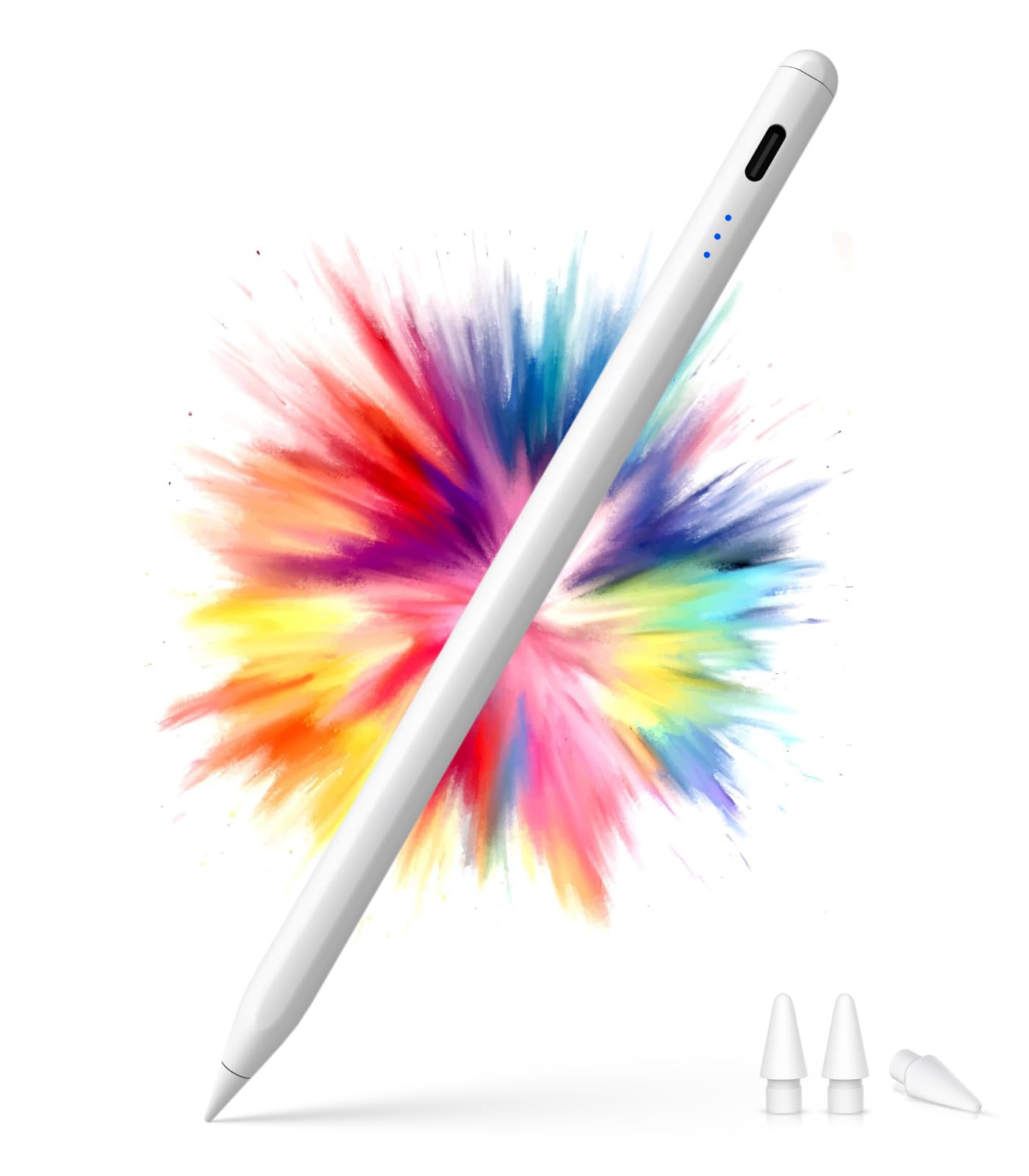 Pencil for iPad (2018-2025), USB-C Fast Charging Stylus Pen with